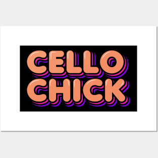 Cello Chick Posters and Art